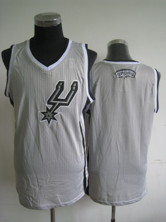 NBA San Antonio Spurs Blank Alternate Grey Jersey New for The 2012 13 Season